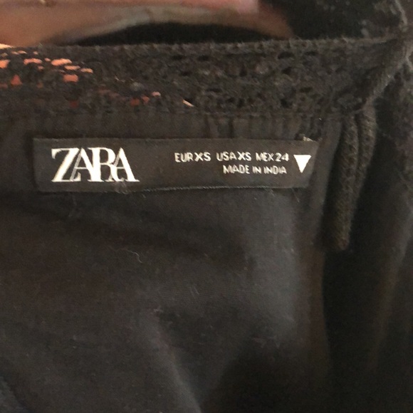 ZARA EMBROIDERED LINEN BLEND MINI DRESS - Picture 5 of 5